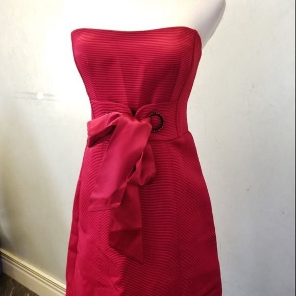 Nanette Lepore tube top Rhinestone detail dress women's size 2 (259) - Picture 6 of 13